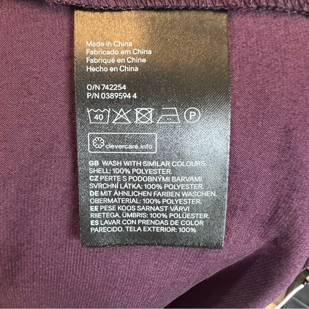 H&M Kids Maroon Front Zip Light Weight Jacket - Picture 9 of 9
